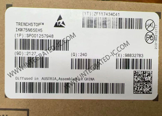 IKW75N65EH5 Chip Sirkuit Terpadu Kecepatan Tinggi 650V Hard-Switching IGBT Transistor