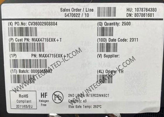 MAX4715EXK Integrated Circuit Chip 400mOhm Single-Supply SPST Analog Switch SC70-5