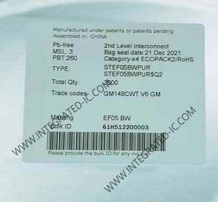 STEF05BWPUR Integrated Circuit Chip Integrated Electronic Fuse Untuk 5V Line DFN-10 Paket