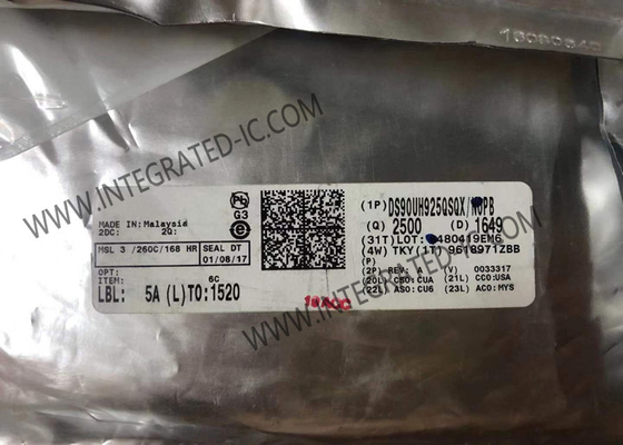 DS90UH925QSQX Integrated Circuit Chip 24-Bit Color FPD-Link III Serializer Dengan HDCP