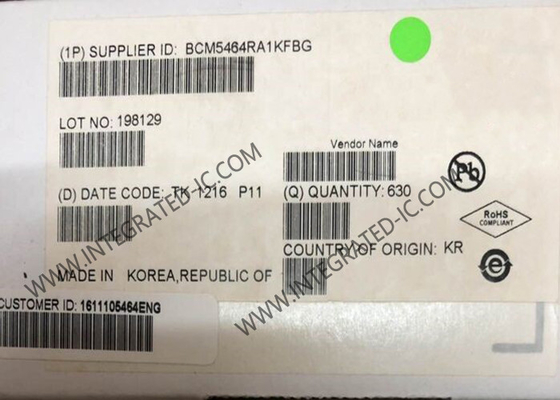 BCM5464RA1KFBG Ethernet IC Quad-Port 10/100/1000BASE-T Gigabit Tembaga Ethernet Transceiver