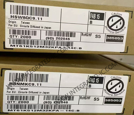 MT61K512M32KPA-14C:B Memori IC Chip GDDR6 SGRAM Memori 16Gbit Dynamic Random-Access Memory