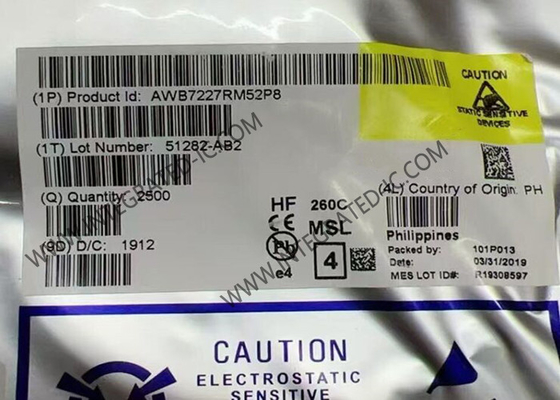AWB7227RM52P8 Modul Komunikasi Wireless 4.5V Modul Penguat Daya Sel Kecil