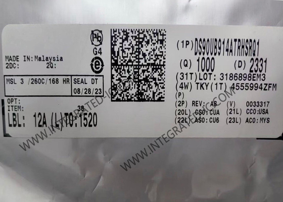 DS90UB914ATRHSRQ1 Integrated Circuit Chip High-Speed FPD-Link III Deserializer Paket WQFN-48