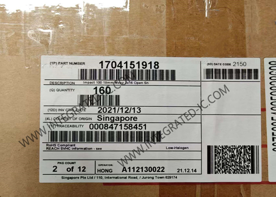1704151918 Konektor Konektor Backplane 144POS Konektor Modular Kecepatan Tinggi