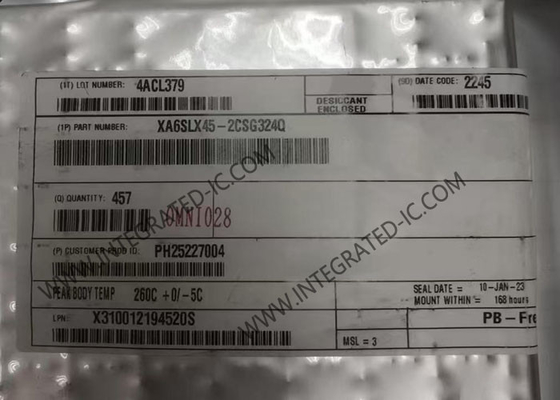 XA6SLX45-2CSG324Q Field Programmable Gate Array Spartan-6 Otomotif FPGA IC CSBGA-324 Paket