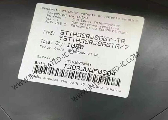 Stth30rq06gy chip sirkuit terintegrasi 600V ultra cepat penyearah pemulihan d2pak-3