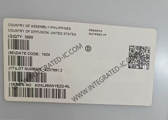 ADXL950WYEZD Sensor IC Single Axis Accelerometer Dengan Sensing Akselerasi Spektrum Ganda
