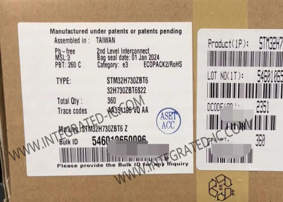 Mikrokontroler Tertanam MCU STM32H730ZBT6 550MHz 128KB IC Mikrokontroler
