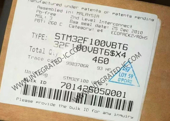 STM32F100VBT6 Mikrokontroler MCU Kinerja Tinggi 32-Bit Single Core Mikrokontroler IC