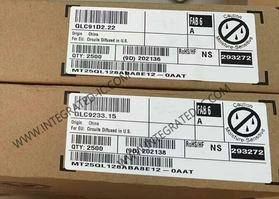 MT25QL128ABA8E12-0AAT Memori IC Chip 128Mbit Non Volatile NOR Flash Memory IC TBGA24