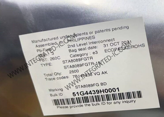 Modul Komunikasi Wireless STA8089FGTR Penerima RF Berkinerja Tinggi IC 56-VFQFN