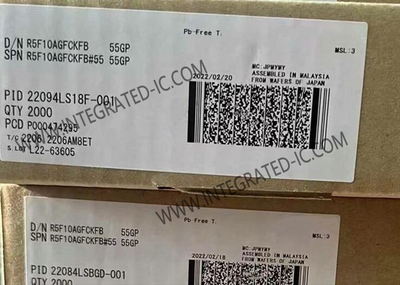 R5F10AGFCKFB Mikrokontroler MCU 16-Bit Single Chip Mikrokontroler LQFP48 RL78 MCU