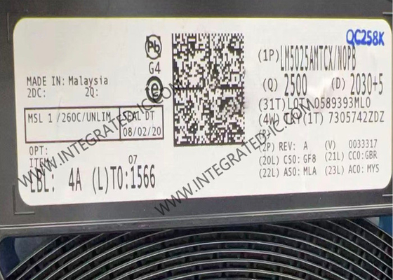LM5025AMTCX Chip Sirkuit Terpadu 90V Mode Tegangan Penjepit Aktif PWM Pengontrol