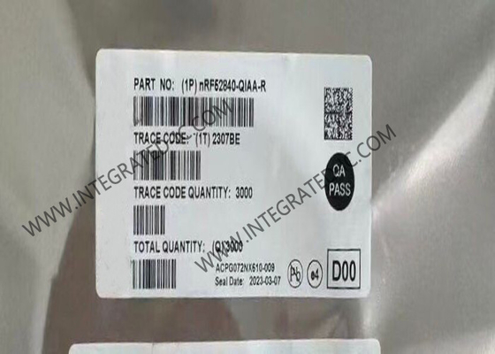 NRF52840-QIAA BT IC 2.4GHz Multiprotocol BT 5.4 SoC AQFN73 Sistem pada Chip