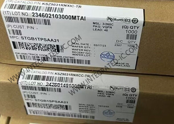 Ethernet IC KSZ9031RNXIC Gigabit Ethernet Transceiver Dengan RGMII Interface QFN-48