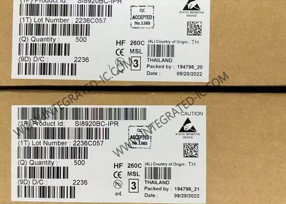 SI8920BC-IPR Integrated Circuit Chip Isolated Amplifier Untuk Pengukuran Shunt Saat Ini