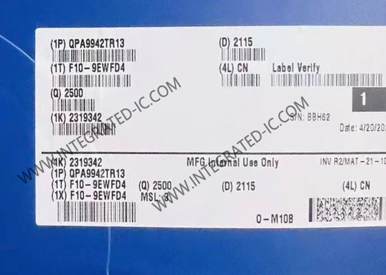 WIFI 6 Chip QPA9942TR13 3600MHz Amplifier Efisiensi Tinggi 4 Watt
