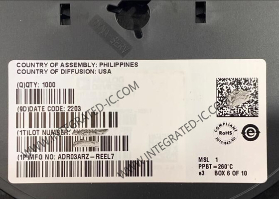 ADR03ARZ Chip sirkuit terintegrasi 2.5V Referensi tegangan SOIC8 PMIC Power Management