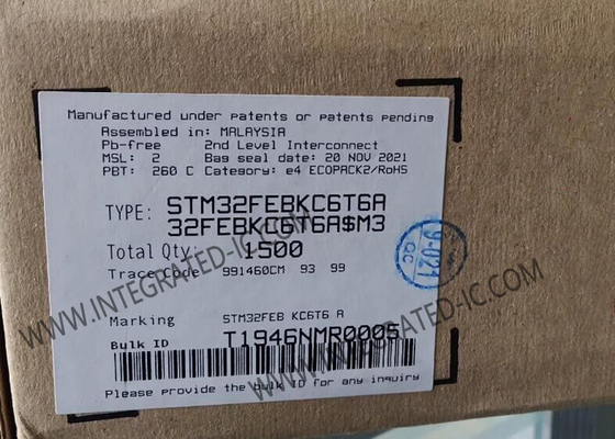 STM32FEBKC6T6A Mikrokontroler MCU ARM Cortex M3 Mikrokontroler LQFP48 MCU Chip
