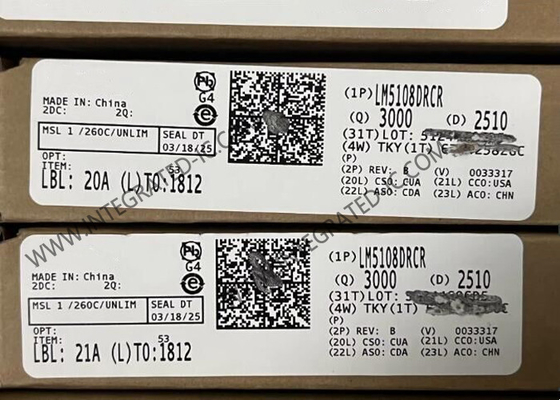 LM5108DRCR Chip Sirkuit Terpadu Pengemudi Gerbang 100V IC VSON10 Pengemudi Jembatan Setengah