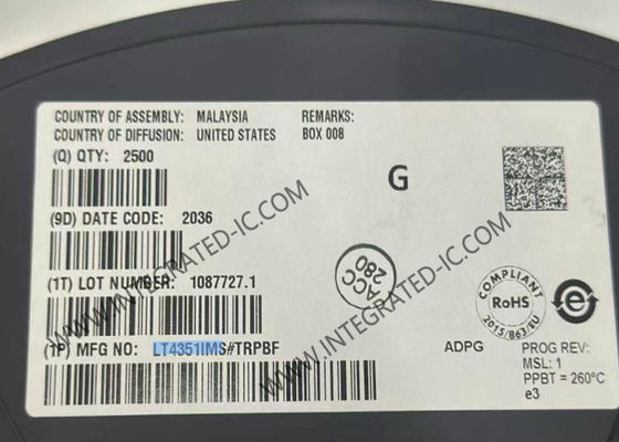 LT4351IMS Pengontrol Chip Sirkuit Terpadu MSOP10 MOSFET Diode-OR Controller