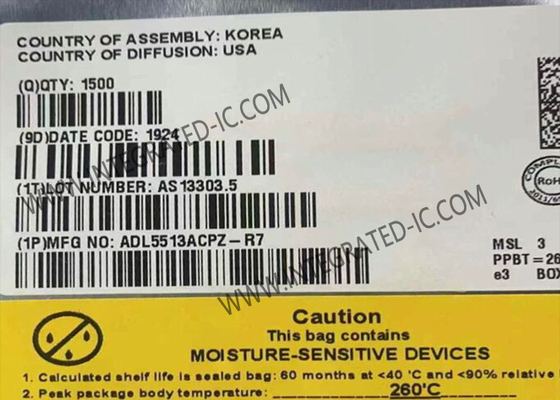 ADL5513ACPZ Modul Komunikasi Wireless Detektor Logaritma 80dB RF Detektor IC