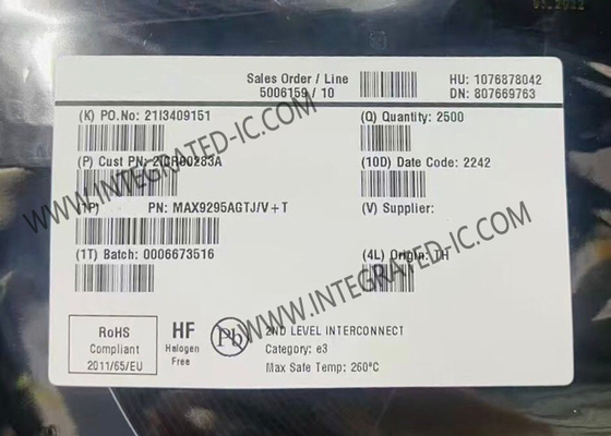 Chip Sirkuit Terpadu MAX9295AGTJ/V DSI Input Serdes GMSL2 Serializer