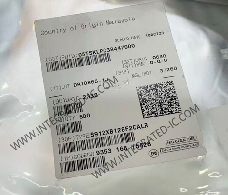 S912XB128F2CALR Mikrokontroler MCU 40MHz S12XB Mikrokontroler 16-bit MCU