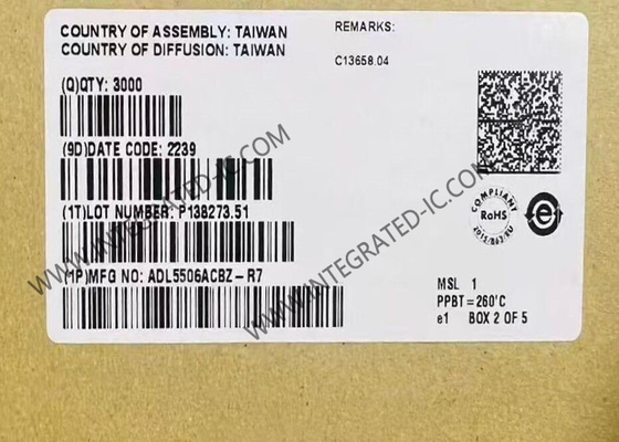 ADL5506ACBZ Wireless Communication Module 30 MHz hingga 4,5 GHz 45 dB RF Detector