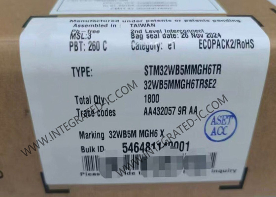 BT IC STM32WB5MMGH6TR 2.4GHz BT Energi Rendah 5.4 Dan 802.15.4 Modul