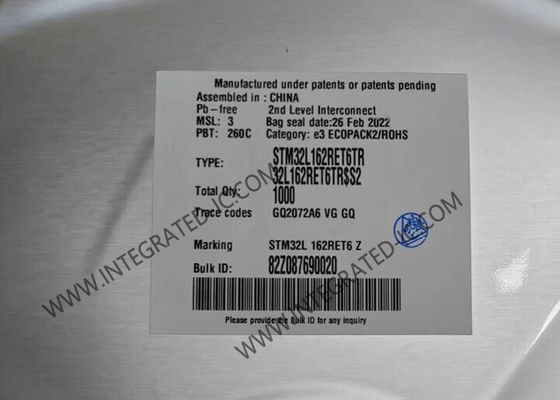 STM32L162RET6TR Microcontroller MCU 32MHz 32Bit Single Core MCU LQFP64 MCU tertanam