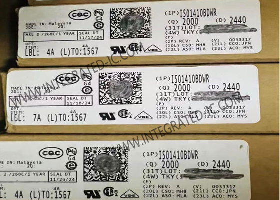 ISO1410BDWR Integrated Circuit Chip 500kbps Terisolasi RS-485 RS-422 Transceiver SOIC16