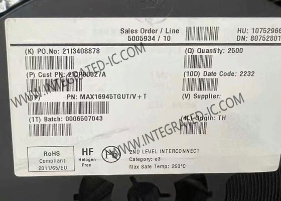 Chip sirkuit terintegrasi MAX16945TGUT/V 30mA Inverting Charge Pump In SOT23