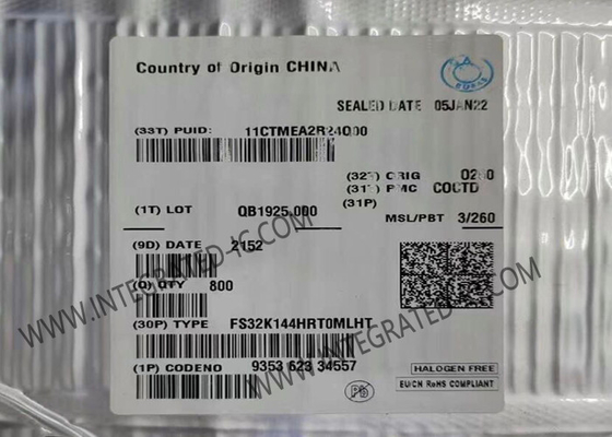 Mikrokontroler MCU FS32K144HRT0MLHT 512KB Flash Mikrokontroler IC 2,7V hingga 5,5V