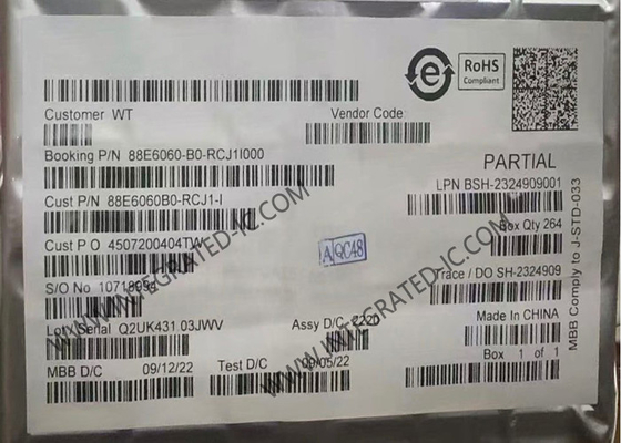 88E6060-B0-RCJ1I000 Ethernet IC Single Chip Integrasi 6-Port 10/100 Ethernet Switch