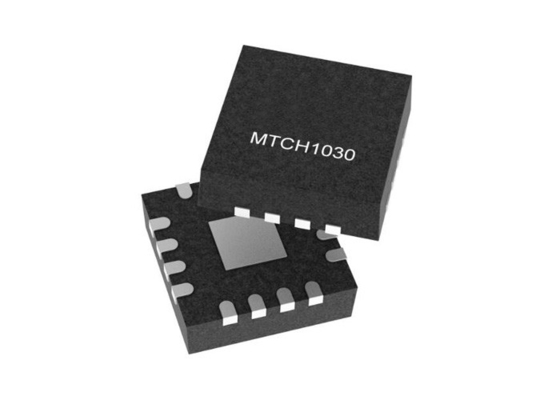 MTCH1030T-I/MG Chip Sirkuit Terpadu Pengontrol Sentuh 3 Tombol QFN16 Sentuh Kapasitif