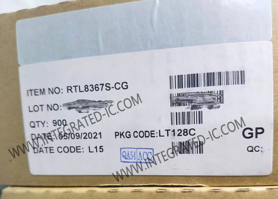 RTL8367S-CG Ethernet IC Layer 2 Dikelola 5+2-port Ethernet Switch LQFP128