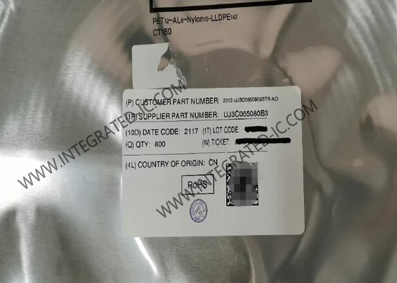 Chip Sirkuit Terpadu UJ3C065080B3 25A Transistor SiC FET N-Channel TO-263-3