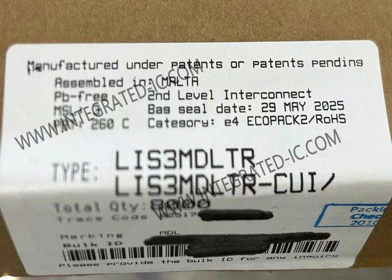Sensor IC LIS3MDLTR Sensor Magnetik 3-Axis Berkinerja Tinggi Ultra-Rendah Daya