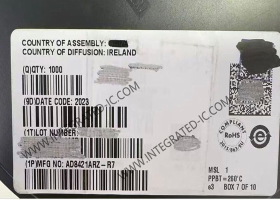 AD8421ARZ Integrated Circuit Chip 10MHz Amplifier Instrumen Daya Rendah SOIC8