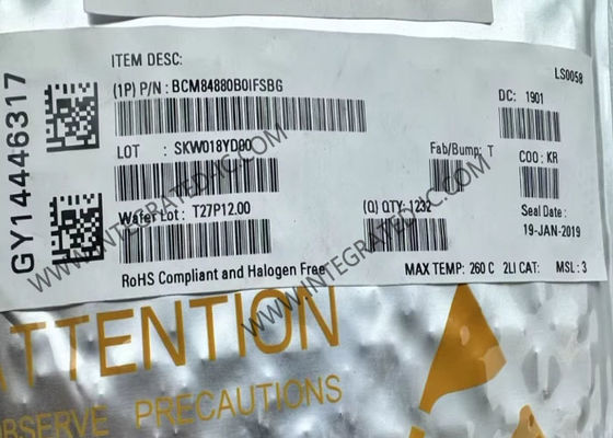 Ethernet IC BCM84880B0IFSBG Single-Chip Integrated Ethernet CMOS Transceiver