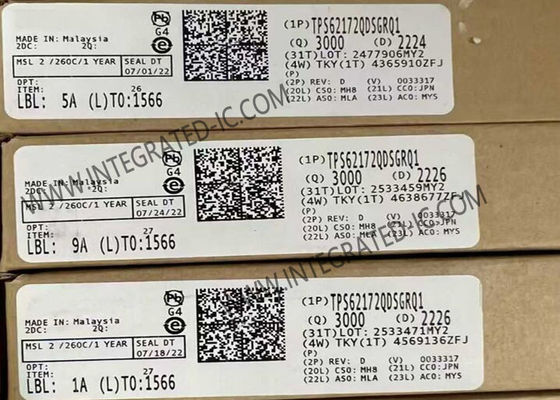 TPS62172QDSGRQ1 Integrated Circuit Chip 17V 0.5A Konverter Turun Langkah Otomotif