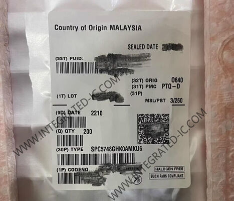 SPC5748GHK0AMKU6 32Bit Tri-Core Microcontroller MCU dengan 6MB FLASH 32-channel eDMA dan LQFP176 Paket