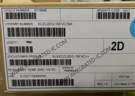 XCZU2EG-1SFVC784I Zynq UltraScale+ MPSOC EG Sistem pada Chip Field Programmable Gate Array FPGA