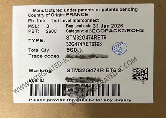 STM32G474RET6 Mikrokontroler MCU 32-Bit 170MHz ARM Cortex-M4F Mikrokontroler