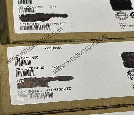 Chip Sirkuit Terpadu AD7616BSTZ dengan Input Bipolar Sampling Simultan Ganda Resolusi 16-Bit ADC