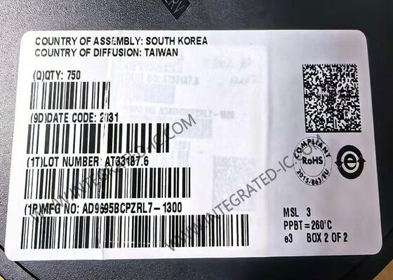 AD9695BCPZRL7-1300 Sirkuit Terpadu Chip 14-Bit 1300 MSPS Konverter Analog-ke-Digital Ganda