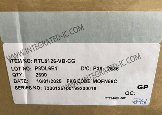 RTL8126-VB-CG Ethernet IC Controller Ethernet 5GbE Kecepatan Tinggi dengan Paket QFN-56