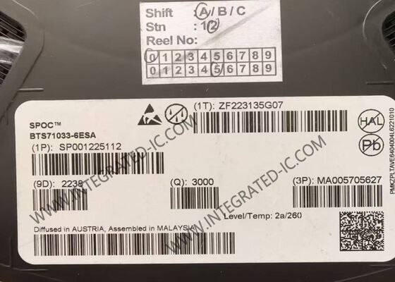 BTS71033-6ESA Chip Sirkuit Terpadu 6 Output Pengontrol Daya SPI PG-TSDSO-24